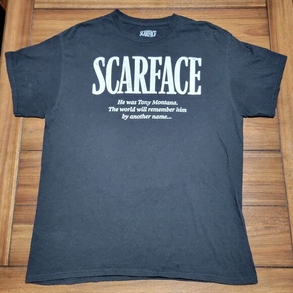 Scarface SS Black Unisex Tee "..Remember Him By Another Name" - Size Large - Picture 3 of 5